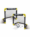 Folding Double Mini Soccer Goal Set